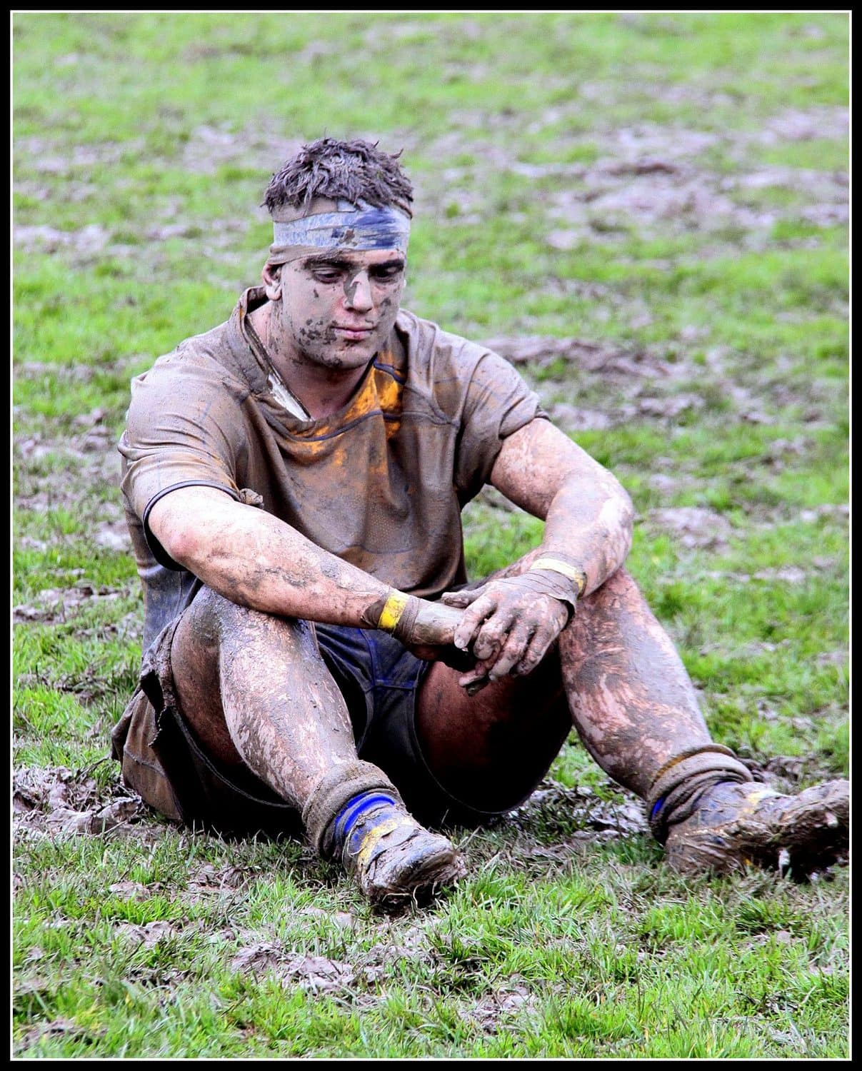 A dejected player after a defeat